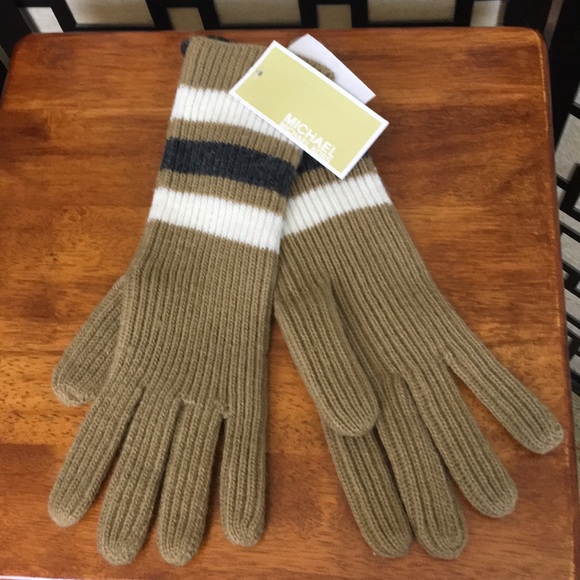 Michael Kors Accessories - NWT Michael Kors striped long gloves